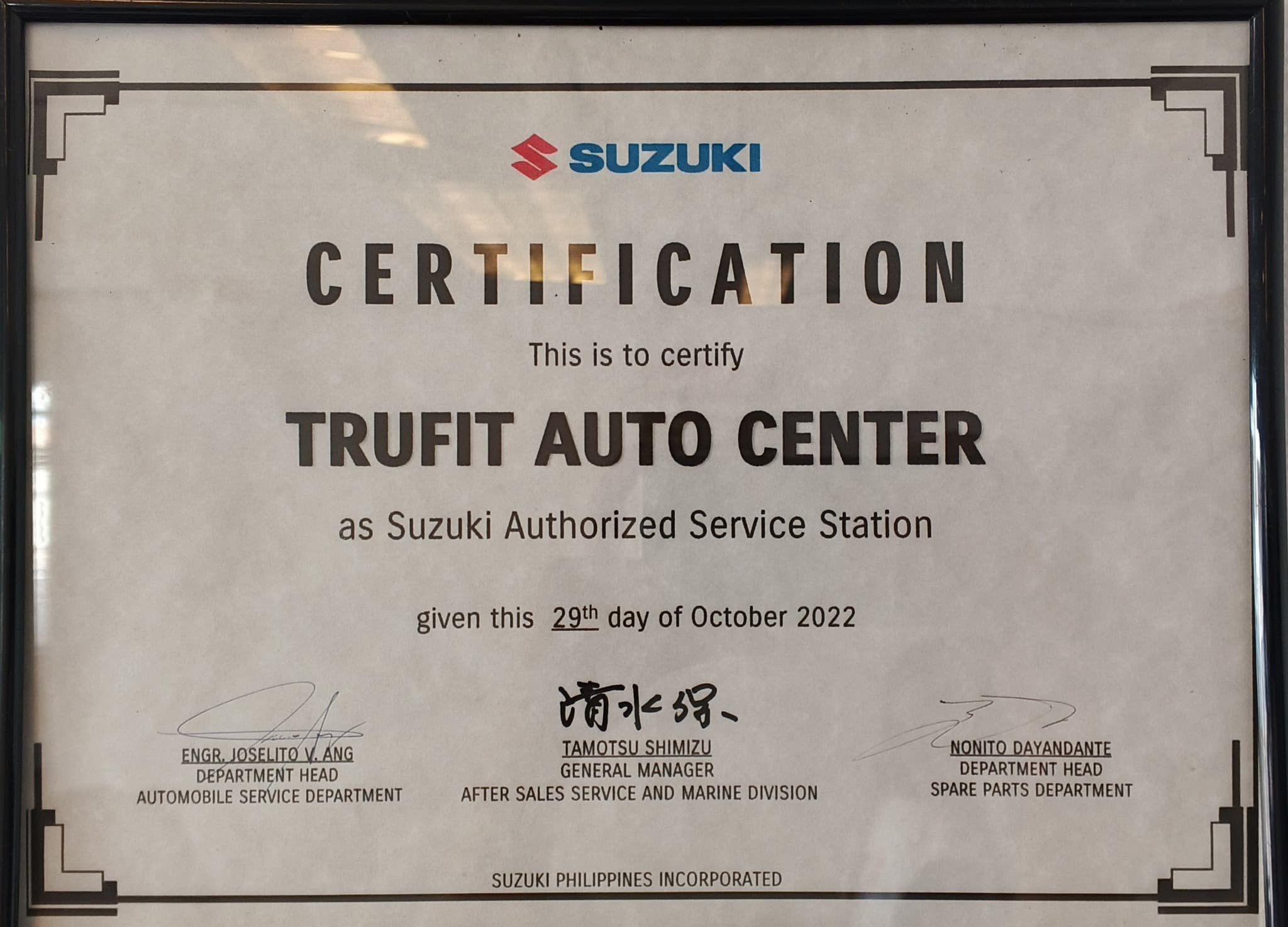 Authorized Suzuki Service Center